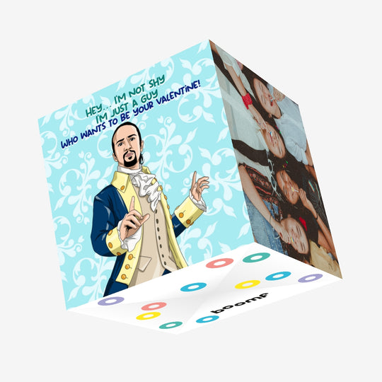 Romantic Hamilton Poem Valentine's Confetti-exploding Greetings Card