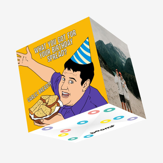 What You Got For Your Birthday Bread? Peter Kay Birthday Confetti-exploding Greetings Card