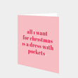 Dress With Pockets Christmas Card
