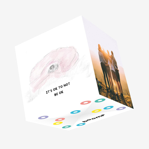 It's OK To Not Be OK Confetti-exploding Greetings Card