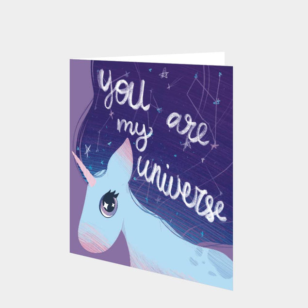 You Are My Universe Card