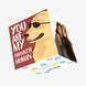 Golden Labrador Wearing Glasses You're My Favourite Human Confetti-exploding Greetings Card