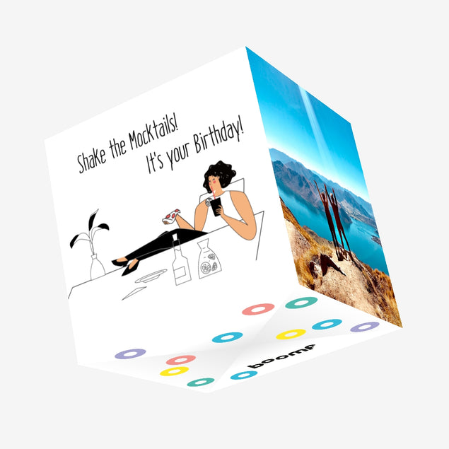 Shake The Mocktails Happy Birthday Confetti-exploding Greetings Card