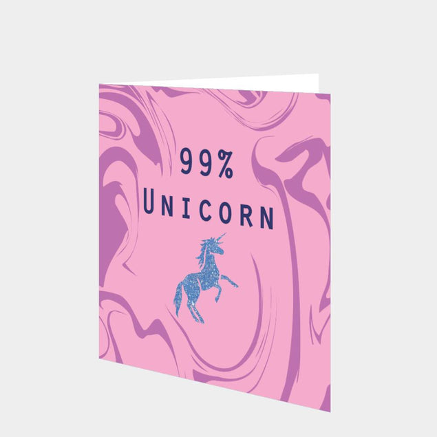 99% Unicorn Card