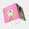 Happy Mother's Day Mask Bomb 3D Cube Card