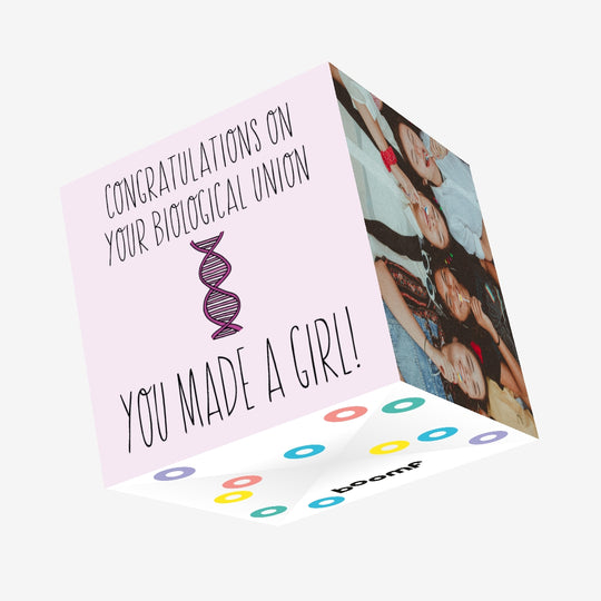 Congratulations On Your Biological Union Confetti-exploding Greetings Card