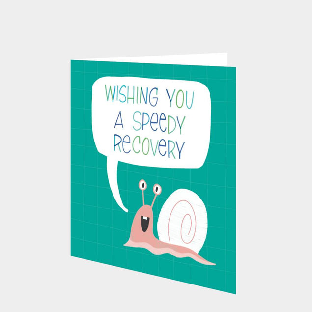 Speedy Recovery Snail Card