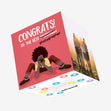Cograts! To The Best Photographer Funny Girl With A Camera Confetti-exploding Greetings Card