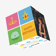 Happy Birthday Adventure Time Confetti-exploding Greetings Card