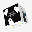 Cute Ghosts Halloween Confetti-exploding Greetings Card