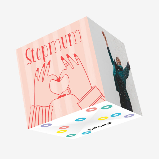 Stepmum Love Confetti-exploding Greetings Card