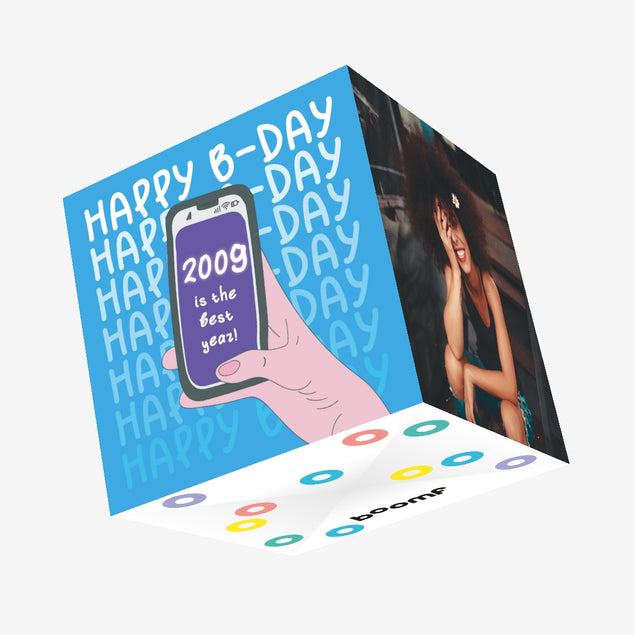 2009 Is The Best Year Birthday Confetti-exploding Greetings Card