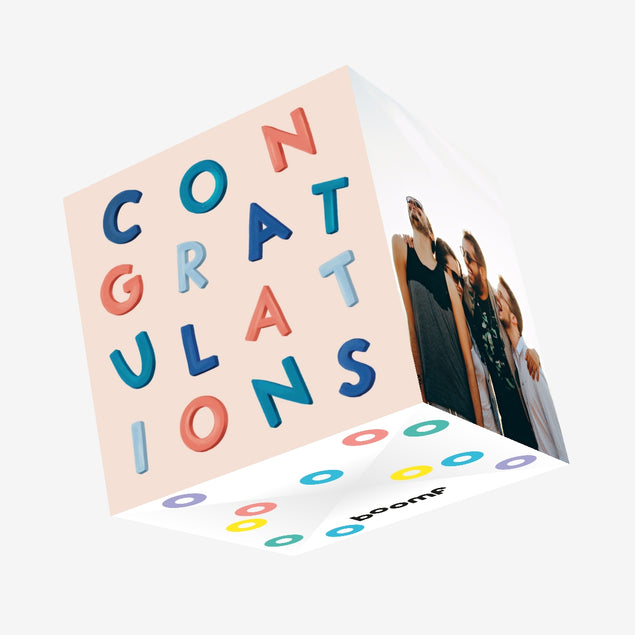 Congratulations Confetti Exploding Greetings Card Boomf