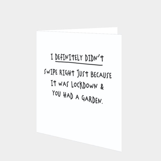 Lockdown Garden Card