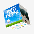 Golf You're Tee-rific Confetti-exploding Greetings Card
