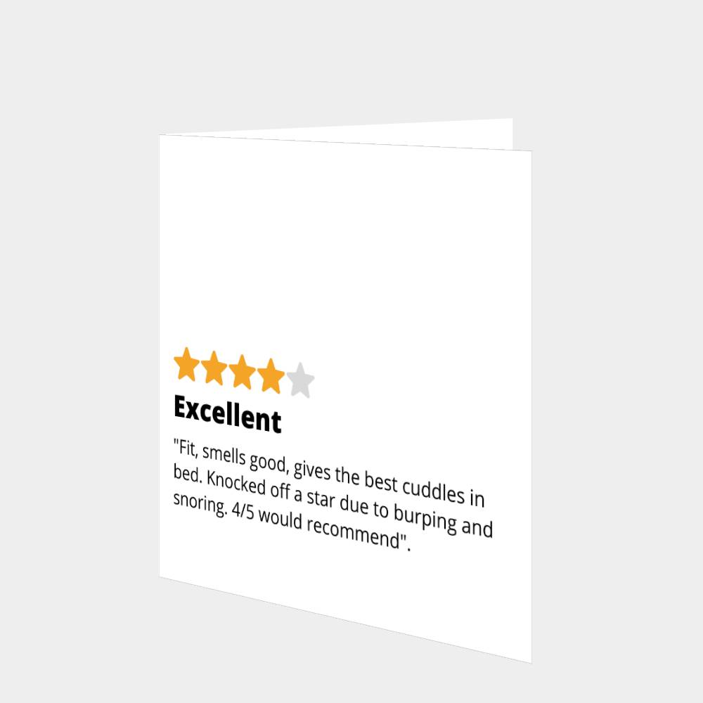 Excellent Partner Review Anniversary Card – Boomf