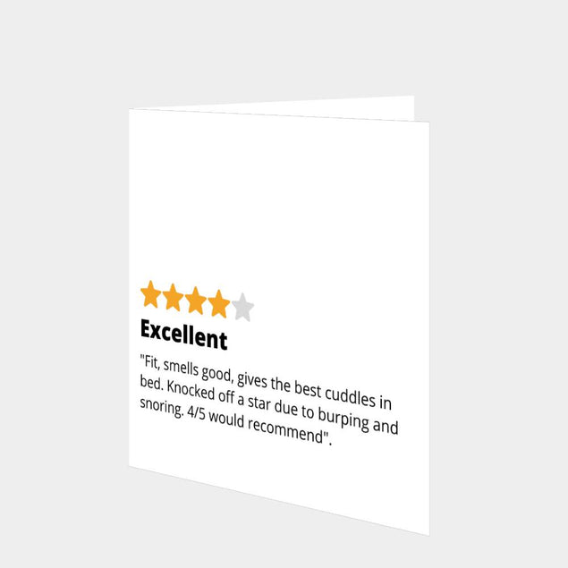 Excellent Partner Review Anniversary Card