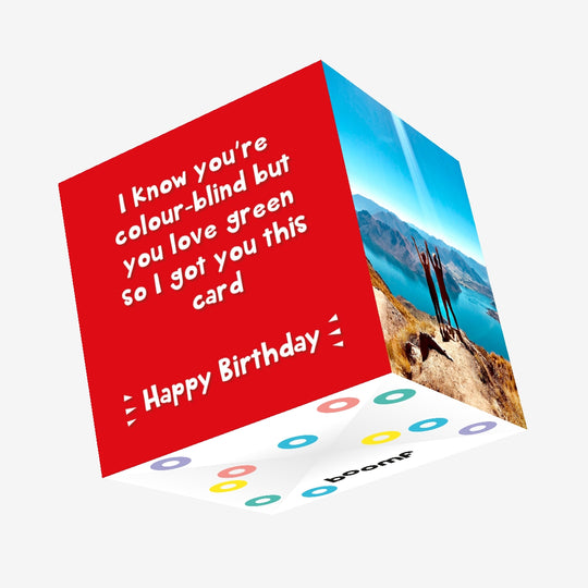 I Know You're Colour-Blind Birthday Confetti-exploding Greetings Card