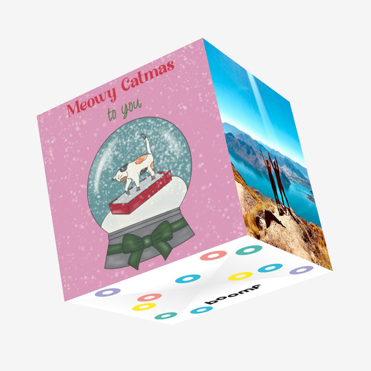 Meowy Catmas To You Christmas Confetti-exploding Greetings Card