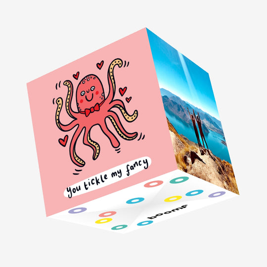 Octopus You Tickle My Fancy Confetti-exploding Greetings Card