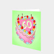 60 Birthday Cake Card