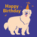Happy Birthday Golden Retriever Purple