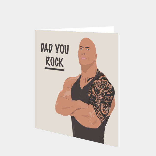 Dad You Rock Card