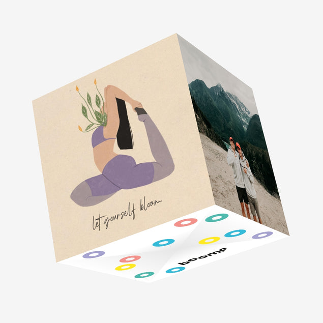 Let Yourself Bloom Confetti-exploding Greetings Card