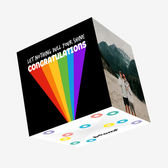 Let Nothing Dull Your Shine Confetti-exploding Greetings Card