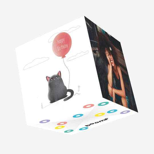 Happy Birthday Cats Confetti-exploding Greetings Card