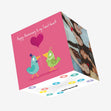 Cute Birds Tweet-Heart Anniversary Confetti-exploding Greetings Card