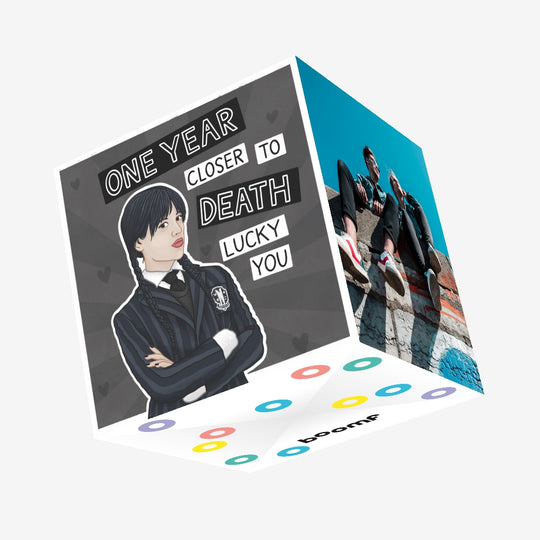 One Year Closer To Death Birthday Confetti-exploding Greetings Card