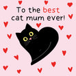 Best Cat Mum Ever Card