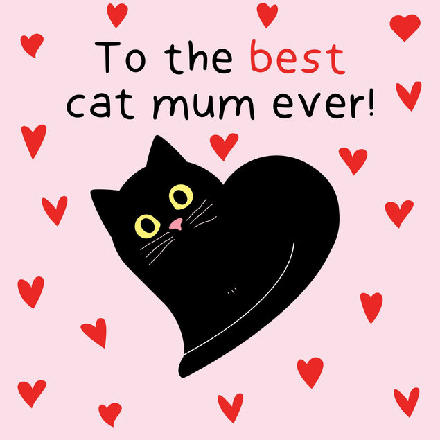 Best Cat Mum Ever Card