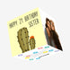 As Prickly As Hugging A Cactus Happy 21th Birthday Sister Confetti-exploding Greetings Card