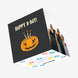 Halloween Happy B-Day Pumpkin Confetti-exploding Greetings Card