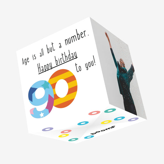 Happy 90th Birthday To You! Confetti-exploding Greetings Card