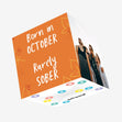 Born In October Birthday Confetti-exploding Greetings Card