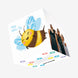 Cute Bee Father's Day Confetti-exploding Greetings Card