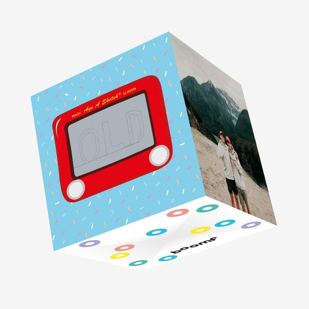 Age A Sketch Happy Birthday Confetti-exploding Greetings Card