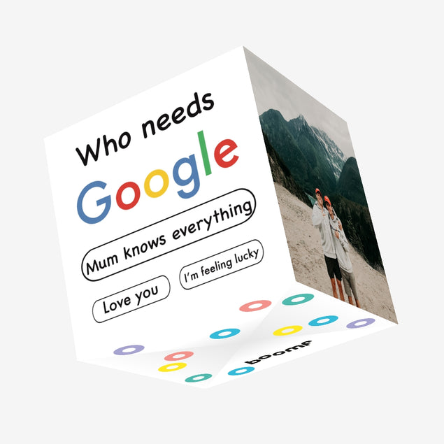 Who Needs Google Confetti-exploding Greetings Card