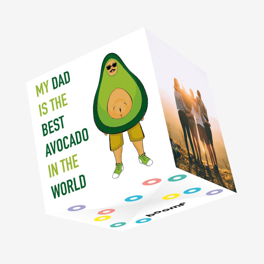 Dad Best Avocado In The World Confetti-exploding Greetings Card