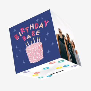 Birthday Babe Confetti-exploding Greetings Card