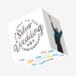 Simple Silver Wedding Anniversary Confetti-exploding Greetings Card