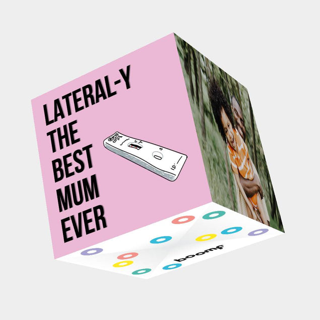 Literal-Y The Best Mum Ever Bomb 3D Cube Card