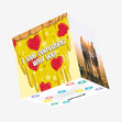 I Love Overeating With You Delicious Pizza Valentine's Day Confetti-exploding Greetings Card
