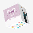 Purple Merry Christmas To Fiance Confetti-exploding Greetings Card