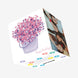 Cute Pink Flowers In A Bucket Happy Birthday Confetti-exploding Greetings Card