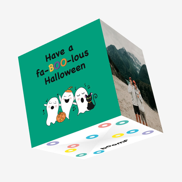 Fa-Boo-Lous Halloween Confetti-exploding Greetings Card