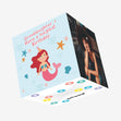 Happy Birthday Granddaughter Little Mermaid Confetti-exploding Greetings Card
